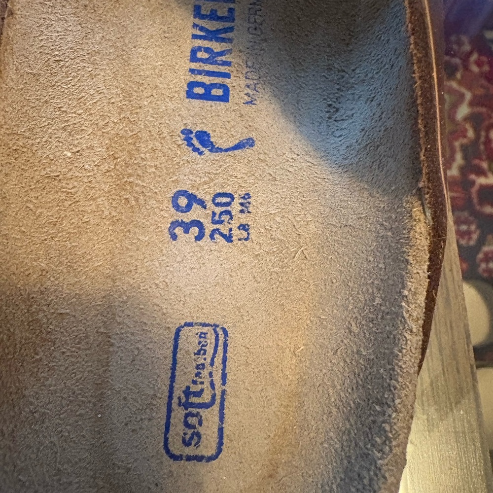 Birkenstock Arizona Metallic Bronze Two-Strap Sandals - Picture 2 of 9